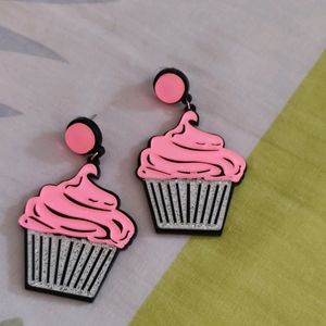 Whimsical Cupcake Earring