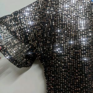 Sequins Black Dress