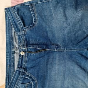 Blue Colour Straight Fit Jeans For Girls 👖👖