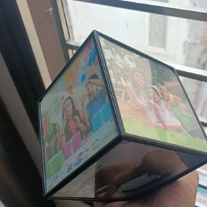 Hexagonal Rotating Photo Frame