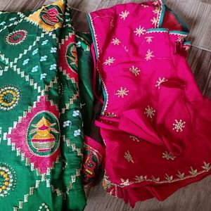 Heavy Saree With Stitched Blouse