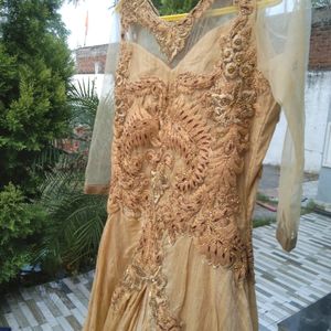 Golden Women Gown