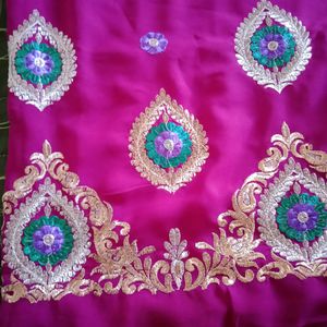 Purple Saree