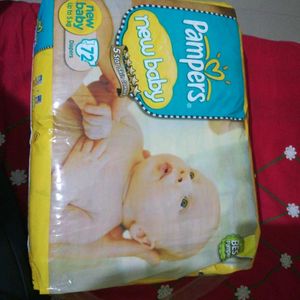 Pampers New Born Baby Diaper Taped style