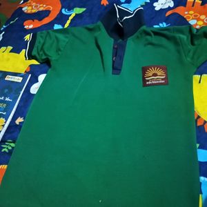 Sports T Shirt For Kendriya Vidyalaya Green Colour