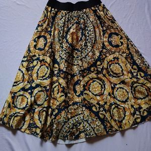 Knees Length Flared Skirt