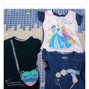 Combo Of 6 Tops For 3-4 Years Old Girl