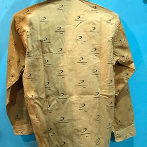 Mustard Colour Cotton Boy Shirt