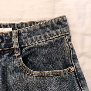 Vintage Wash Straight Fit Jeans