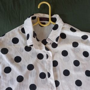 Polka-dot Shirt Black & White