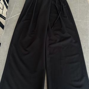 Front Side Tie Korean Highwaist Pants