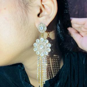 Flower Dimond Earrings