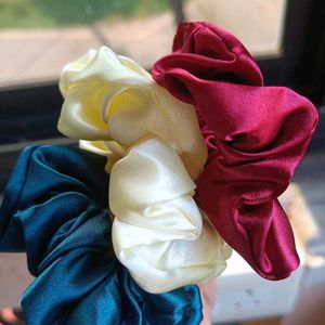 Satin Scrunchies (3 Pcs)