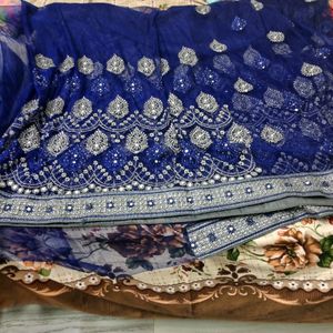 Heavy Net Saree Party Wear