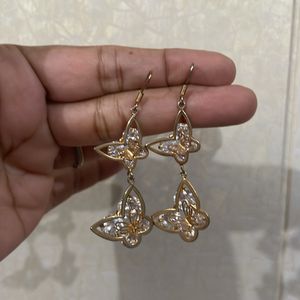 Butterfly Shape Diamond Earrings