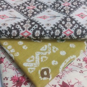 Combo Of 4 Kurti FABRICs 2.5 MTR *4