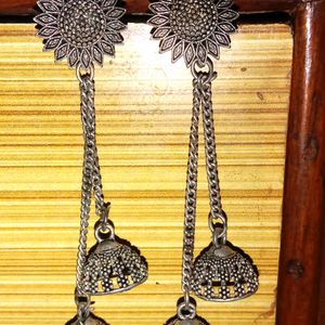 Jhumka Silver Color...