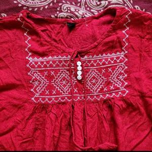 Embroidery Cotton Top