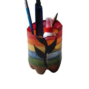 Cute Pen Holder Rainbow Caddy Desk Organizer