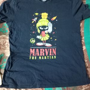 The Souled Store 2xl XXL Blue Tshirt Marvin The Martian