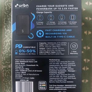 (NEW) URBN POWER BANK