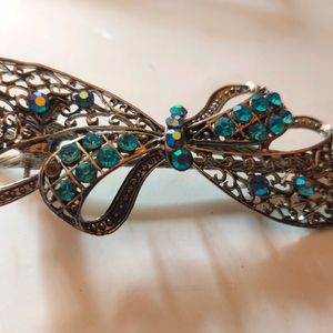 Peacock Blue Hair Clip