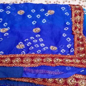 Blue Saree Free