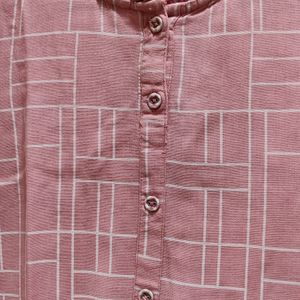 Pink Kurta Set With Pant