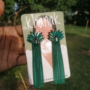 Green earrings