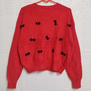 🎀Red Bow Sweater  Diwali Offer🎀