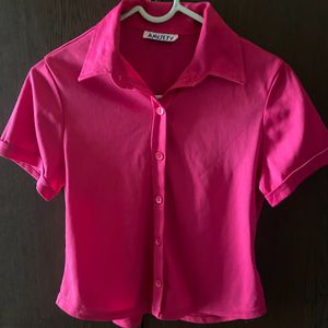 Pink crop Shirt top