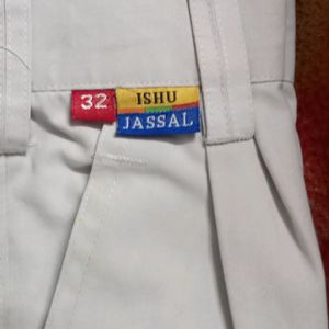 Boys White 32 Uniform Pent.. Jassal