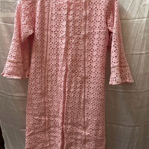 pink cute kurta