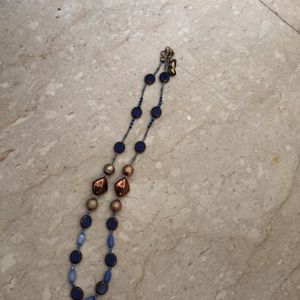 Blue N Copper Mala