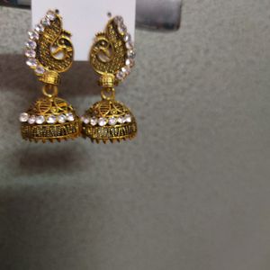 Jhumka Beautiful Golden  Earrings