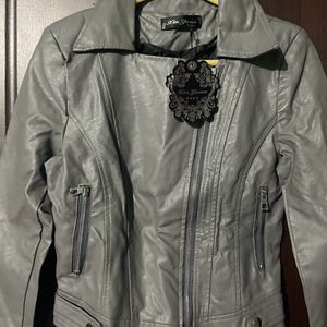 Faux Leather Biker Jacket