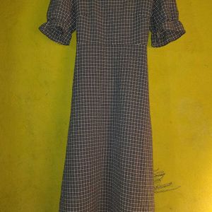 Gingham Style Women Dress.