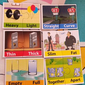 Kids English Opposites Puzzle 25