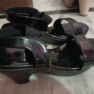 Black Party Wear Casual Heels