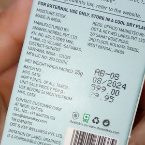 Dot & Key Barrier Repair Moisturizer Stick Spf 50