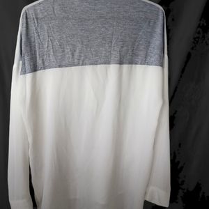 Korean White Sleeves Shirt