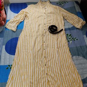 Women A Line Shirt Dress