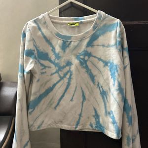 Womens Crop Sweatshirt Tie Dye✨ Flash Sale