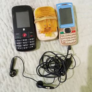 2 Mobile With Battery Charger