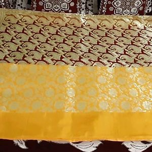 Yellow Banarasi Saree