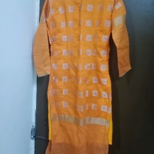 Festive Orange Kurta