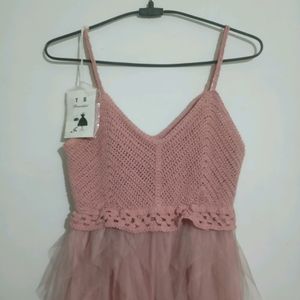 Printerest Nude Blush Pink Dress