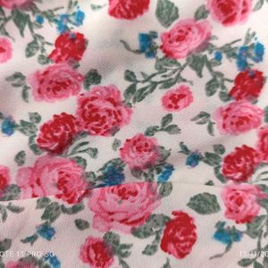 Vintage Rose Blouson Crop Top