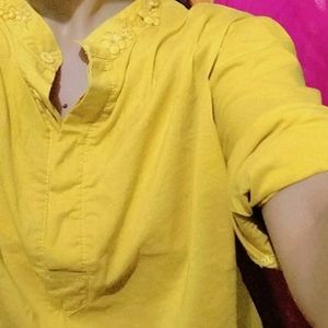 😍 Yellow 💛 Casual Kurta+Top "Women Bust 36-40in