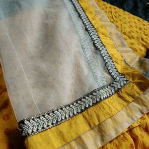 Churidar With Dupatta And Lower